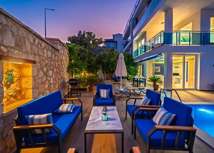 Mavi Ruya - Modern Ground Floor Duplex With Private Pool & Xl Outdoor Apartament Kalkan