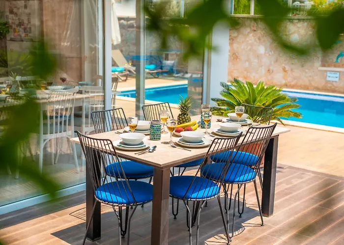 Apartament Mavi Ruya - Modern Ground Floor Duplex With Private Pool & Xl Outdoor Kalkan