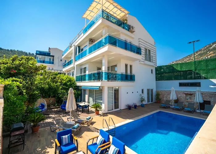 Mavi Ruya - Modern Ground Floor Duplex With Private Pool & Xl Outdoor Apartament Kalkan