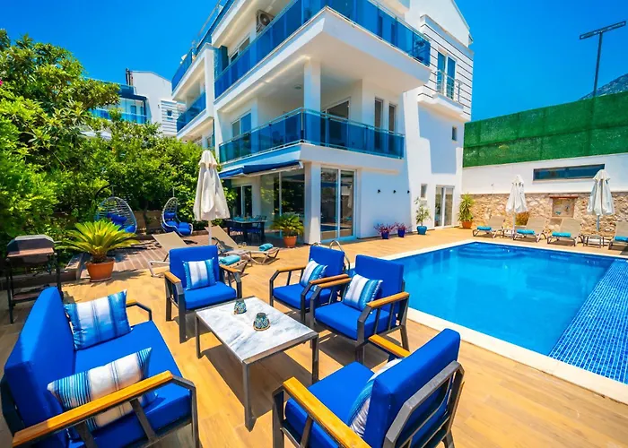 Mavi Ruya - Modern Ground Floor Duplex With Private Pool & Xl Outdoor * Kalkan